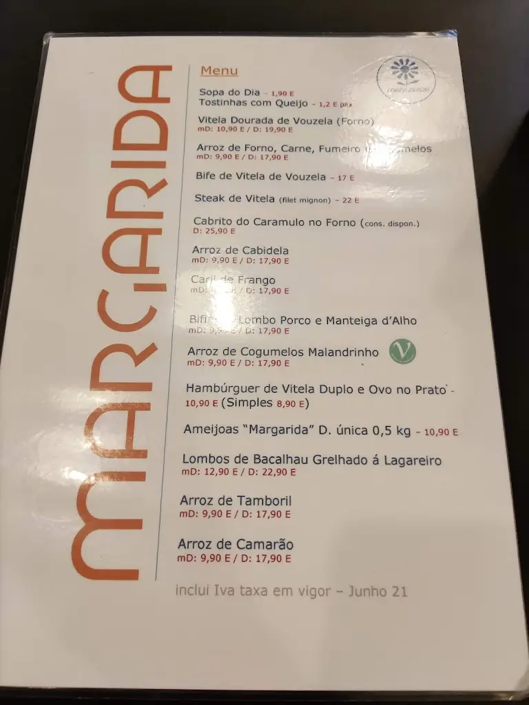 Menu_Margarida Restaurante_Margaride_immagine_3