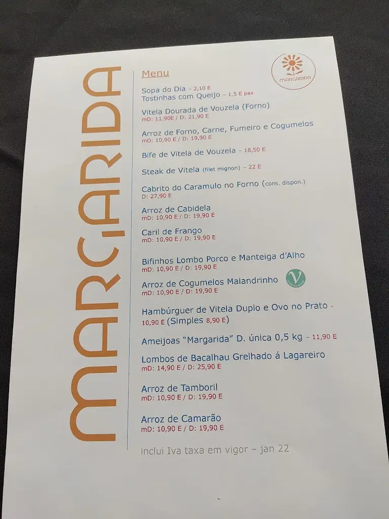 Menu_Margarida Restaurante_Margaride_immagine_4