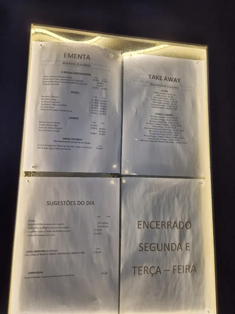 Menu_Manjar dos Leitões_Póvoa de Varzim_immagine_1