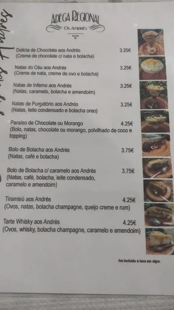 Menu_Restaurante Adega Regional - Os Andrés_Recarei_immagine_1