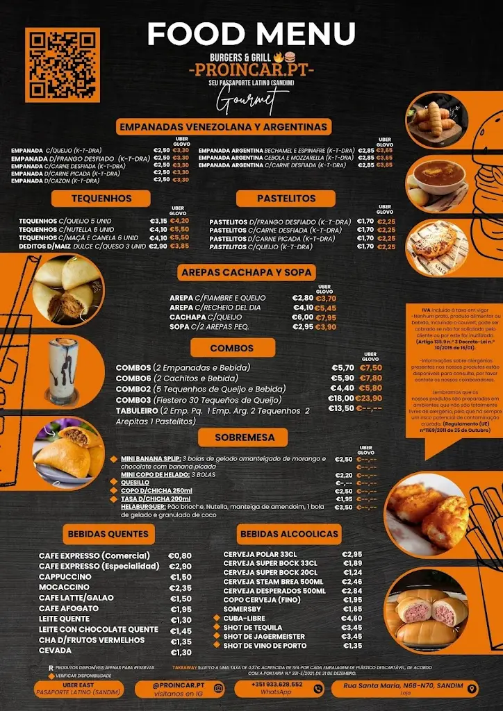 Menu_Burgers & Grill 🔥🍔 PROINCAR PT, LDA - (Pasaporte Latino SANDIM)_Sandim_image_1
