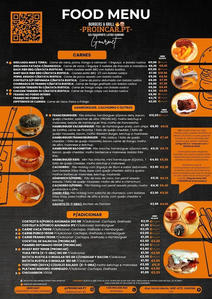 Menu_Burgers & Grill 🔥🍔 PROINCAR PT, LDA - (Pasaporte Latino SANDIM)_Sandim_image_2
