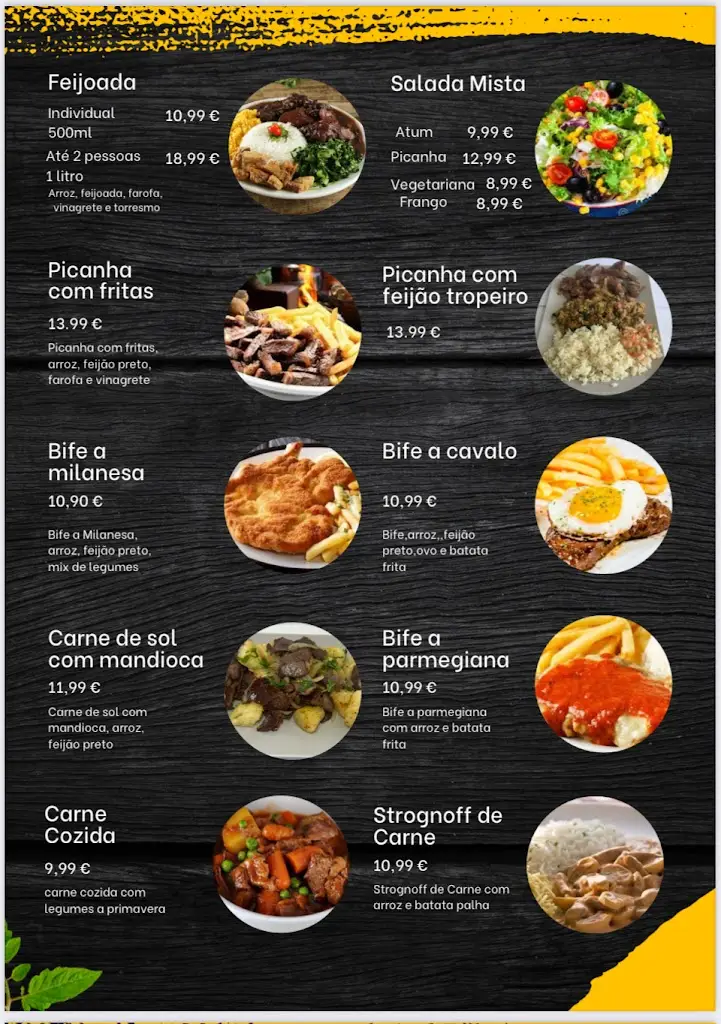 Menu_Eu quero mais porto_Pedrouços_immagine_1