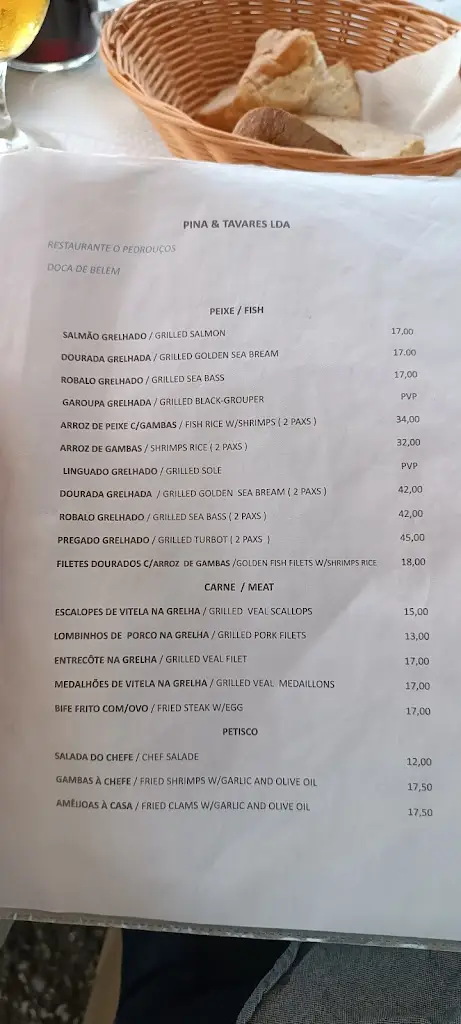 Menu_O Pedrouços_Pedrouços_immagine_3