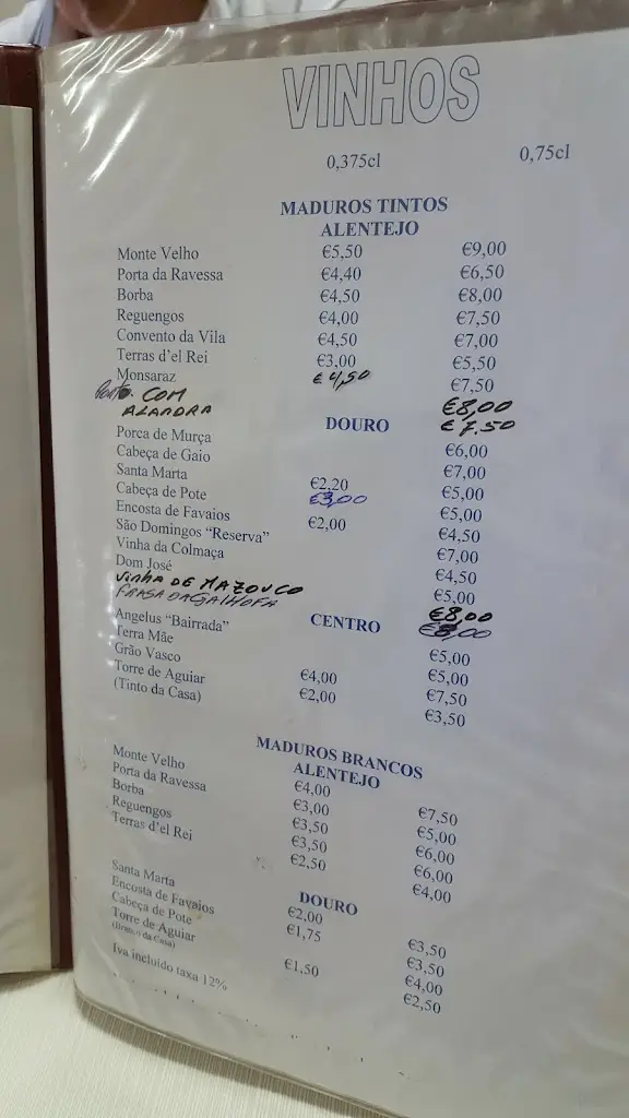 Menu_S. Vicente_São Pedro da Cova_immagine_1