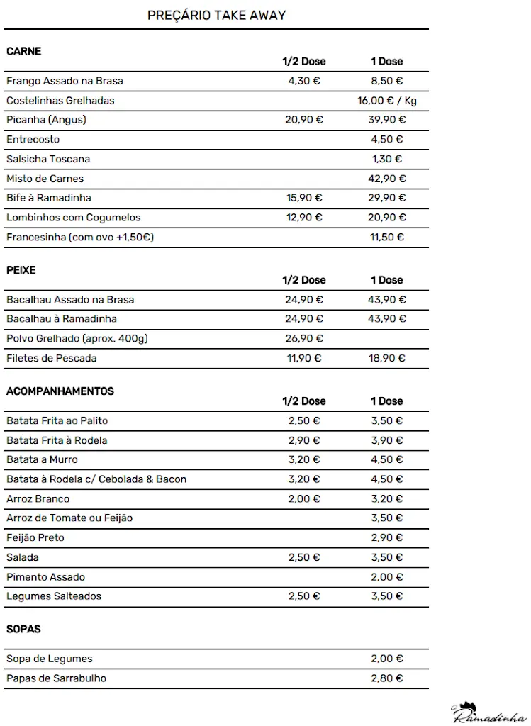 Menu_Restaurante A Ramadinha_Oliveira do Douro_imagen_1