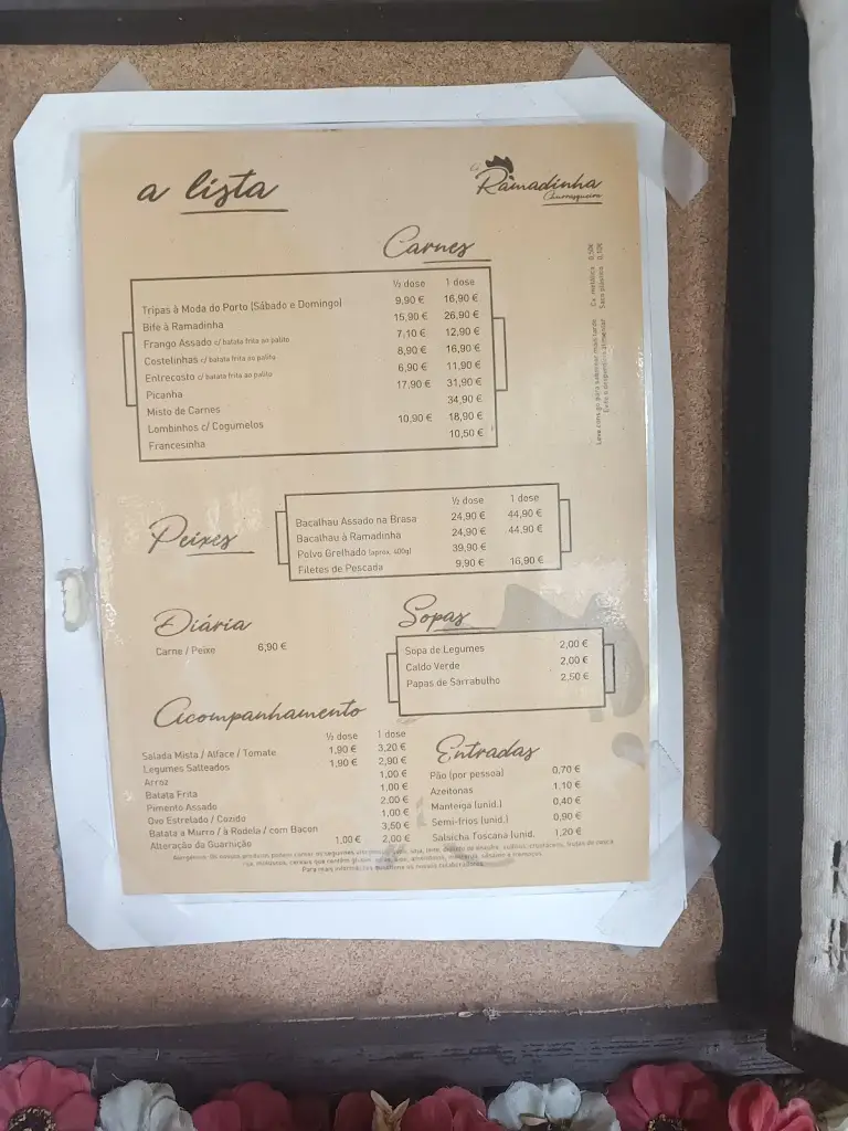 Menu_Restaurante A Ramadinha_Oliveira do Douro_imagen_4