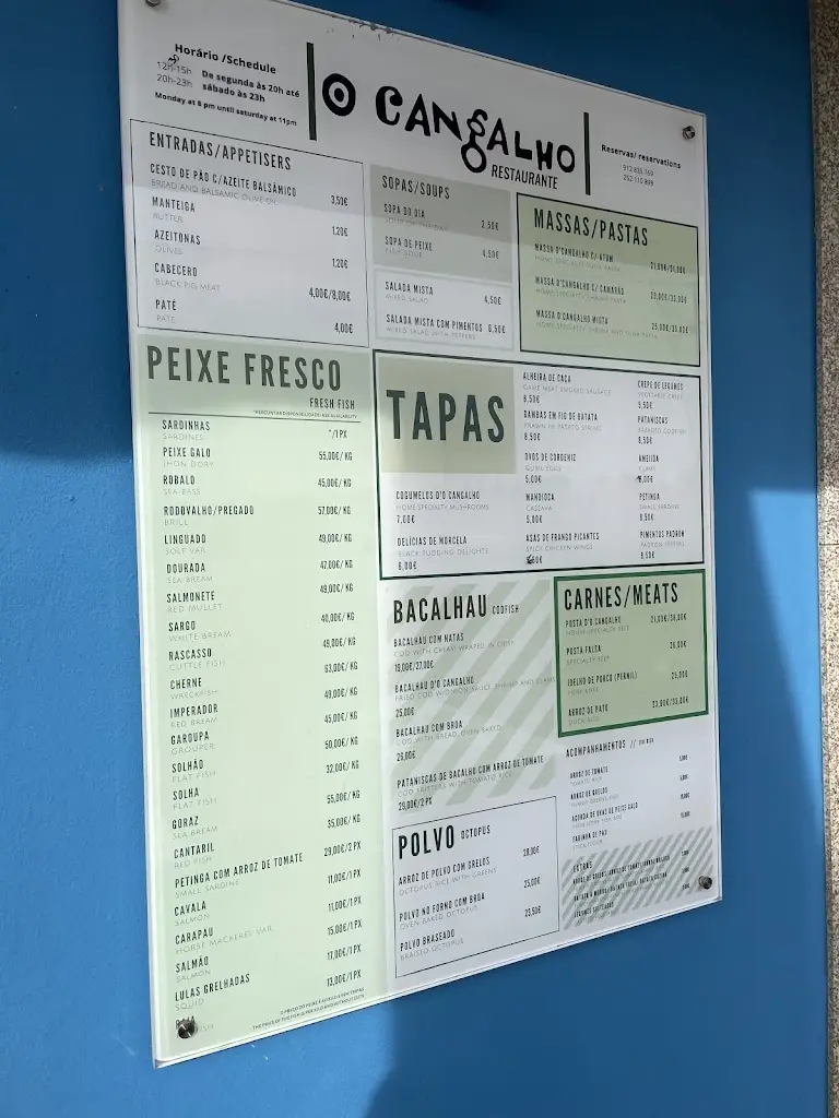 Menu_Restaurante o Cangalho_Vila do Conde_immagine_3