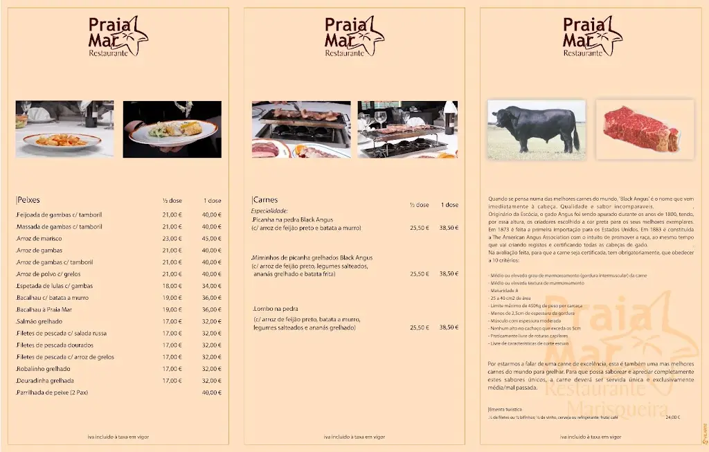 Menu_Praia Mar_Vila do Conde_immagine_2