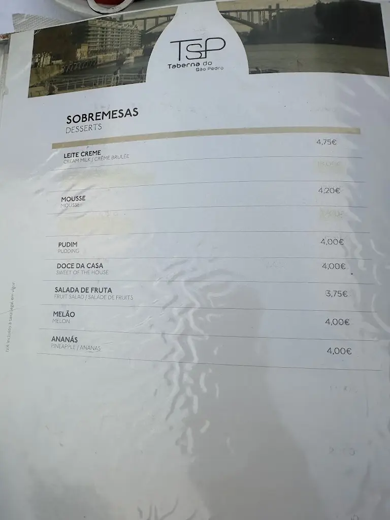 Menu_Taberna São Pedro_Vila Nova de Gaia_imagen_4