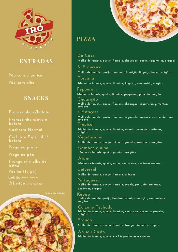 Menu_Iró Pão quente pizzaria_Rebordosa_immagine_1