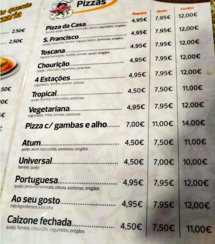 Menu_Iró Pão quente pizzaria_Rebordosa_immagine_2