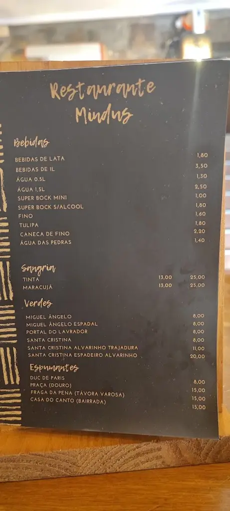 Menu_Mindus_Santo Tirso_immagine_1