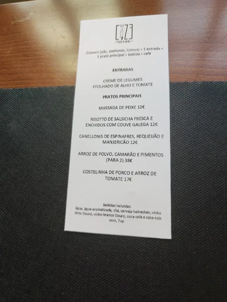 Menu_UNAMI - COCKTAIL BAR & RESTAURANT_Santo Tirso_immagine_1