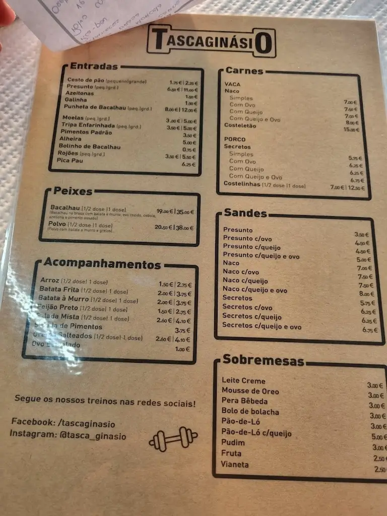 Menü_Tasca Ginásio_Santo Tirso_Bild_2