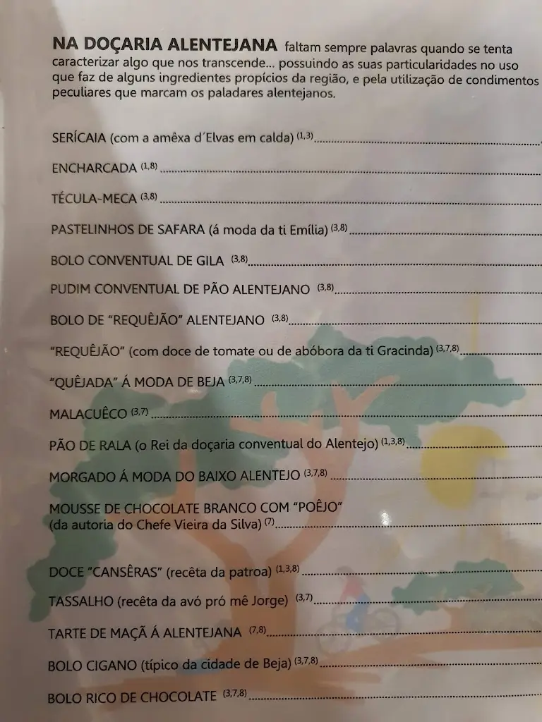 Menu_Restaurante Alentejano 