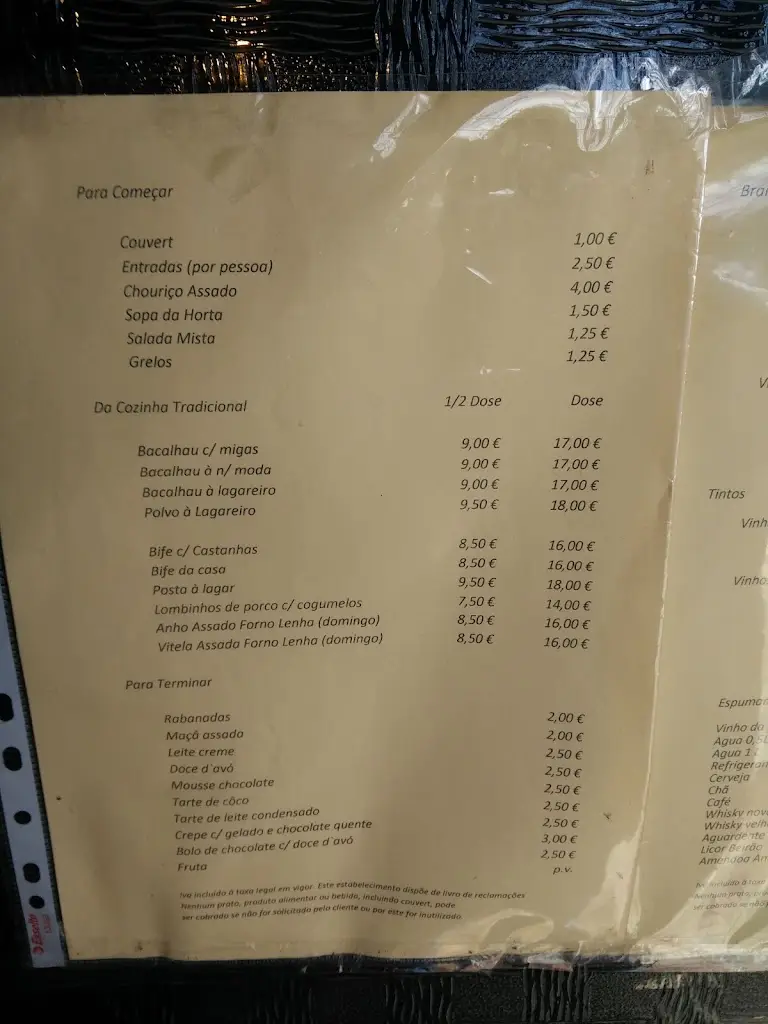 Menu_Restaurante da Lama_Vila Meã_immagine_3