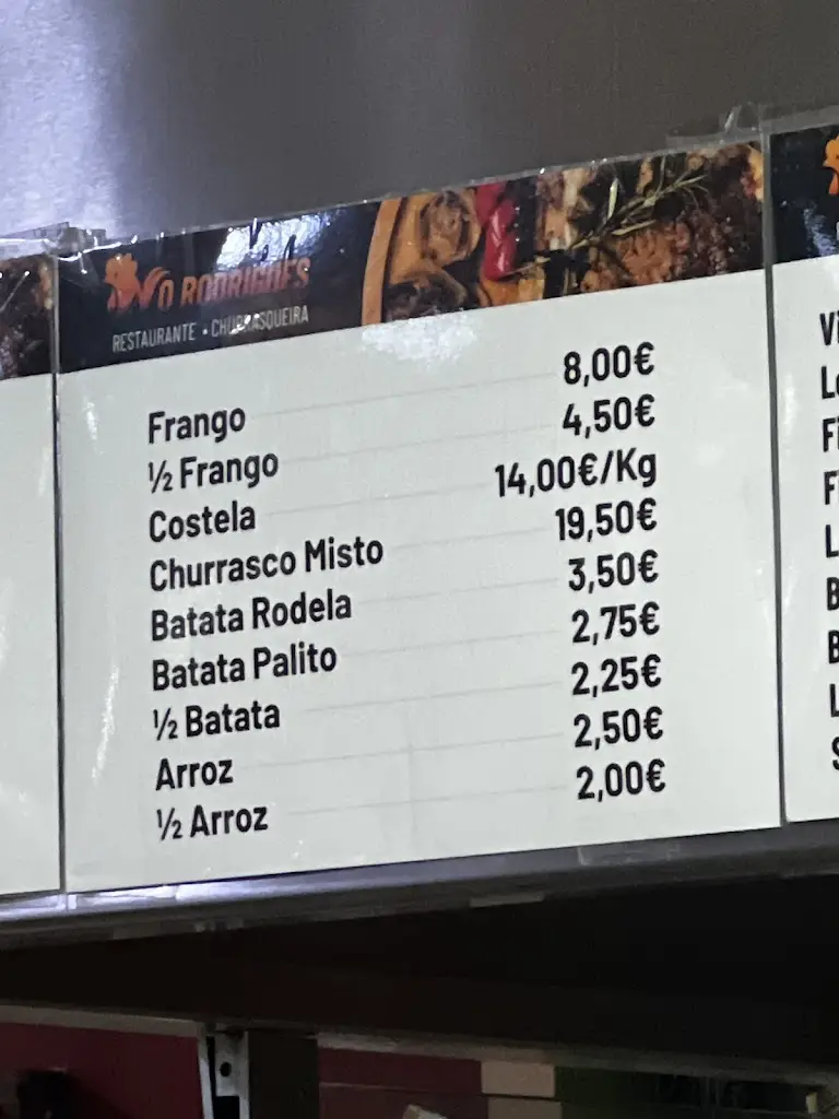 Menu_Restaurante / Churrascaria O Rodrigues_Vila Meã_imagen_2