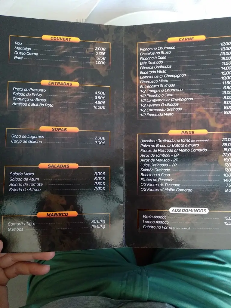 Menu_Restaurante / Churrascaria O Rodrigues_Vila Meã_imagen_3