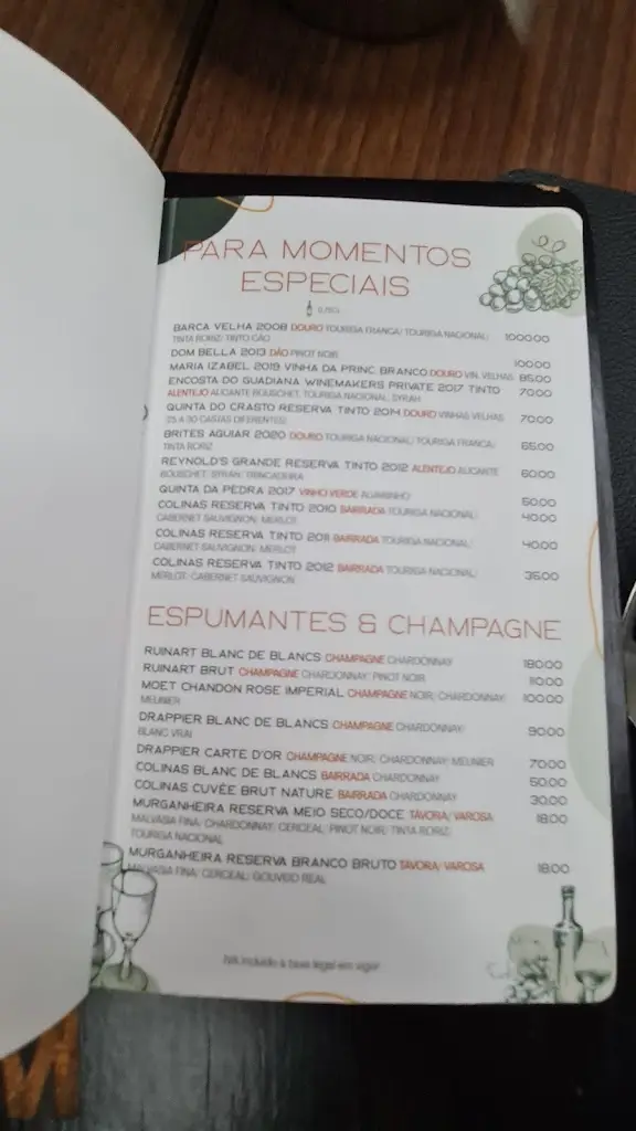 Menu_Magina's_Vilar de Andorinho_immagine_1