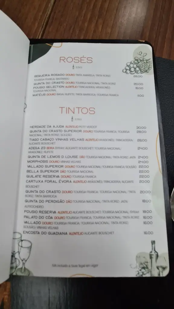 Menu_Magina's_Vilar de Andorinho_immagine_3