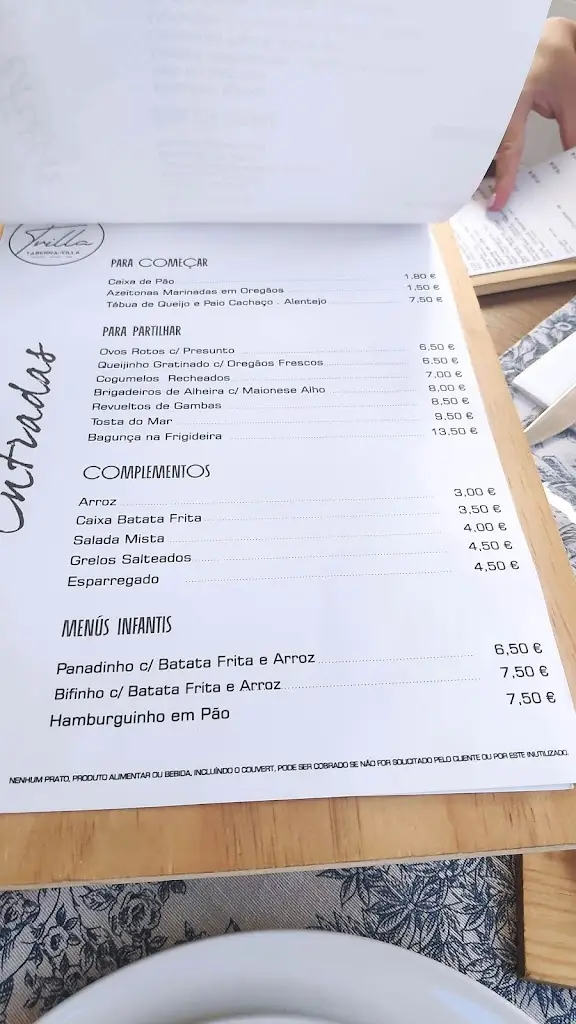 Menu_Taberna da Villa | GAIA_Vilar de Andorinho_immagine_2