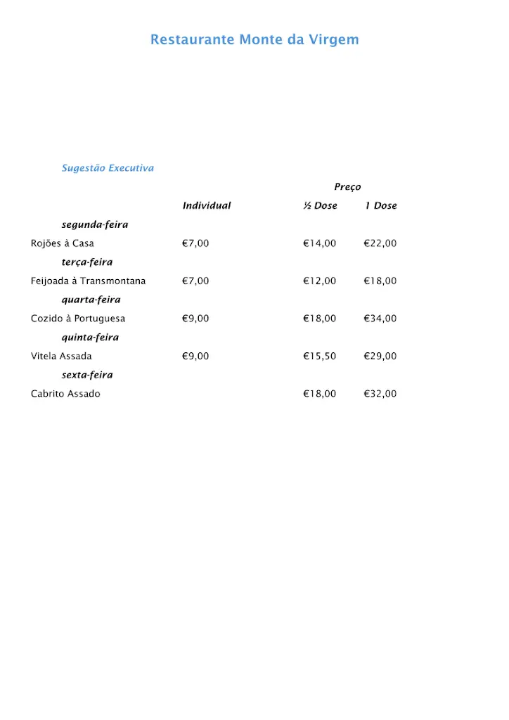 Menu_Restaurante Monte da Virgem_Vilar de Andorinho_immagine_2