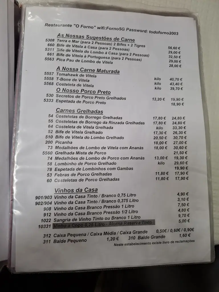 Menu_O Forno_Almeirim_immagine_1