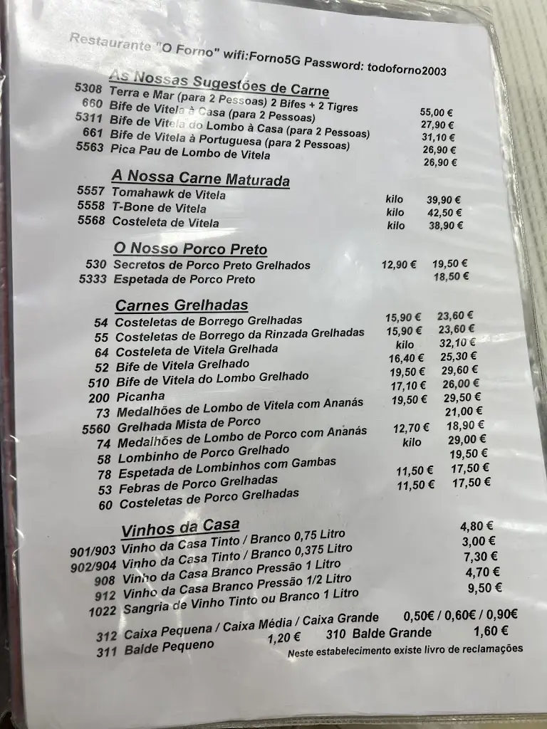 Menu_O Forno_Almeirim_immagine_4