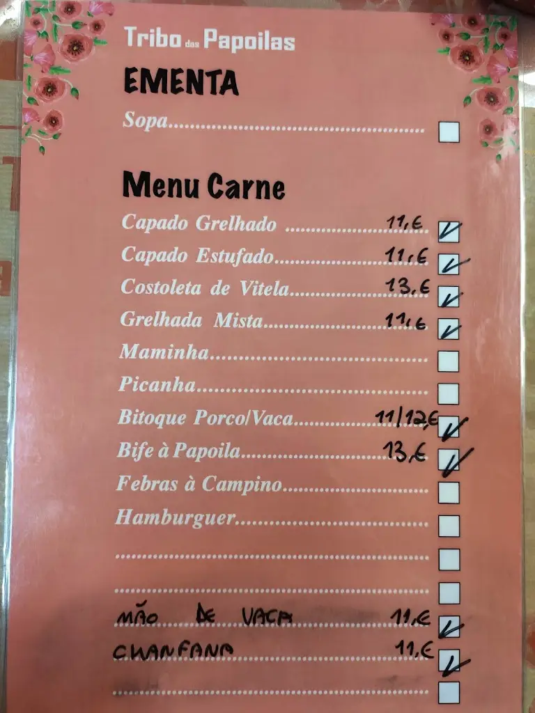 Menu_Tribo das Papoilas_Amiães de Baixo_immagine_1