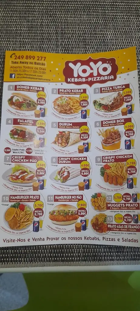 Menu_Yo-Yo kebab Pizzaria Alcanena_Alcanena_image_4