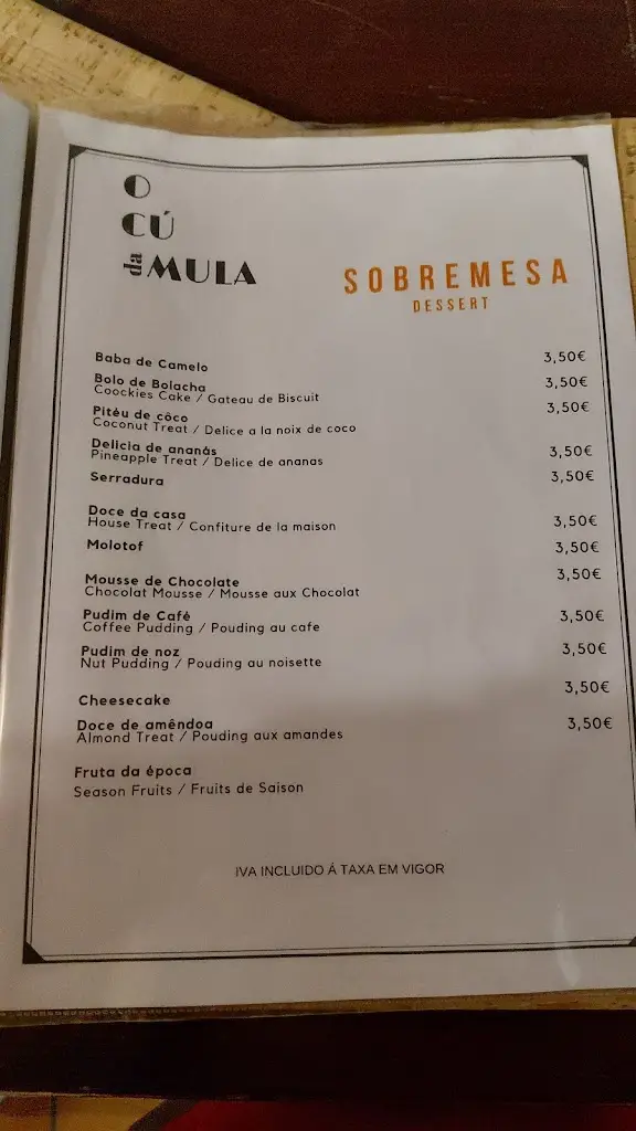 Menu_Typical Winery Ass of the Mule_Azinhaga_imagen_2