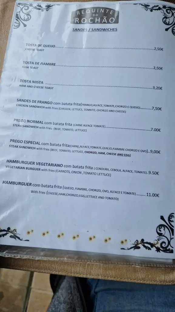 Menu_Restaurante Requinte do Rochão_Calheta de São Jorge_image_1