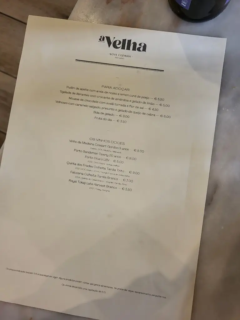 Menu_A Velha_Abrantes_imagen_2