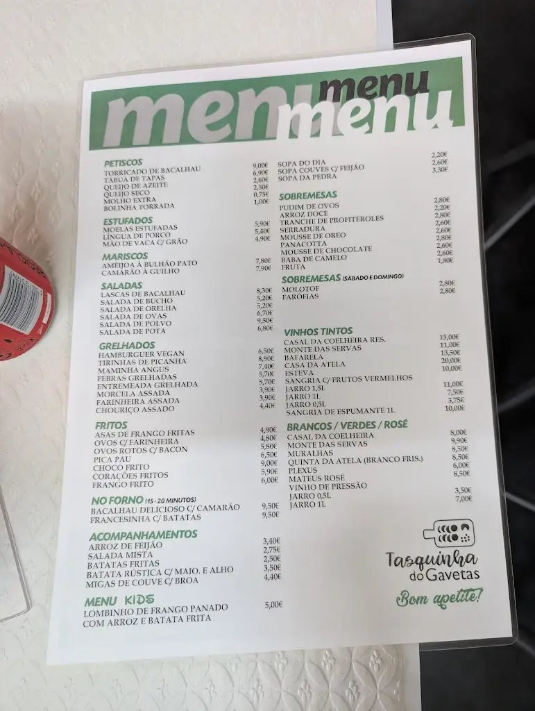 Menu_A Tasquinha do Gavetas_Abrantes_immagine_2