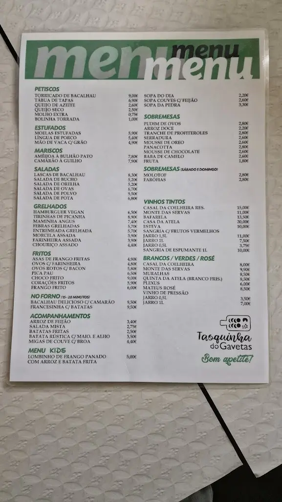 Menu_A Tasquinha do Gavetas_Abrantes_immagine_3