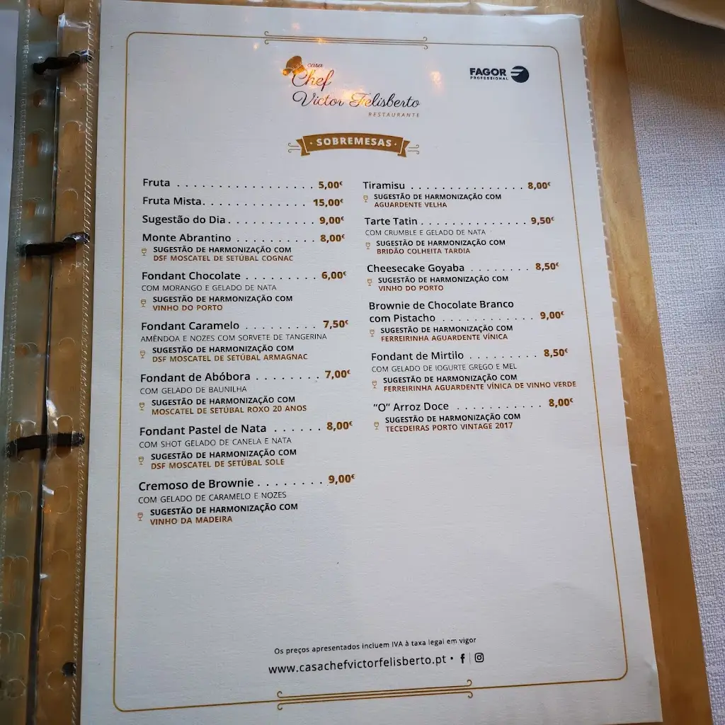 Menu_Restaurante Casa Chef Victor Felisberto_Abrantes_immagine_1