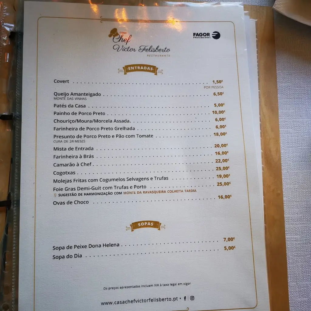 Menu_Restaurante Casa Chef Victor Felisberto_Abrantes_immagine_3