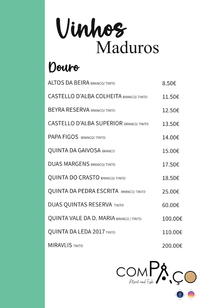 Menu_Restaurante Compaço_Paços de Brandão_immagine_1
