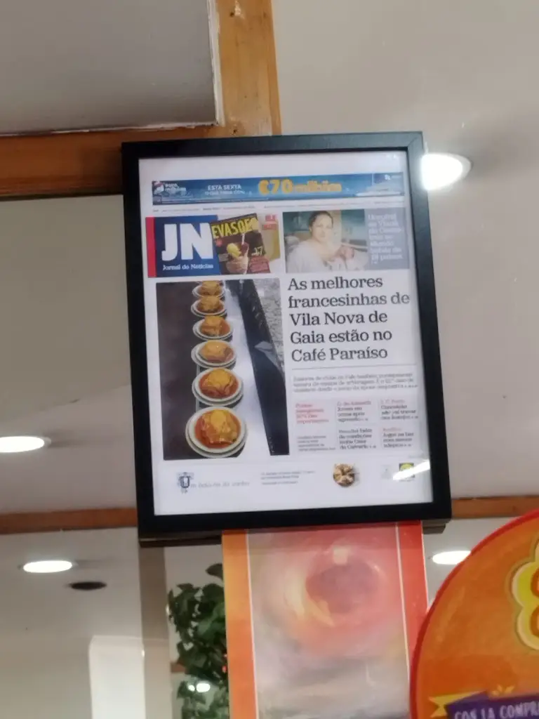 Menu_Paraíso Das Francesinhas_Vilar do Paraíso_immagine_1