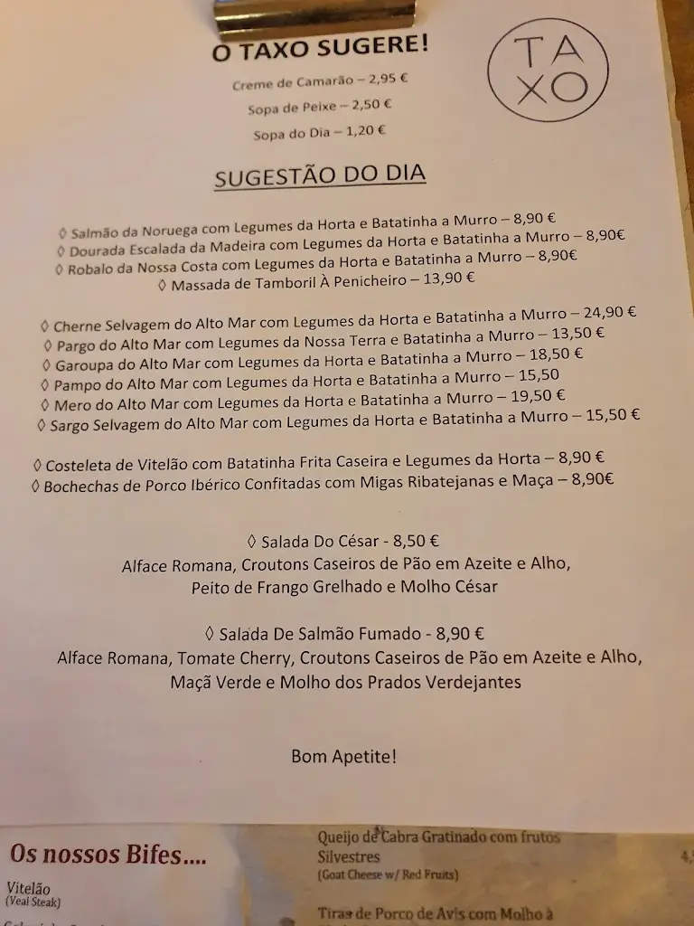 Menu_Restaurante Taxo_Cartaxo_immagine_3