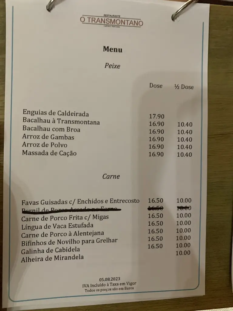 Menu_Restaurante O Transmontano_Cartaxo_image_1