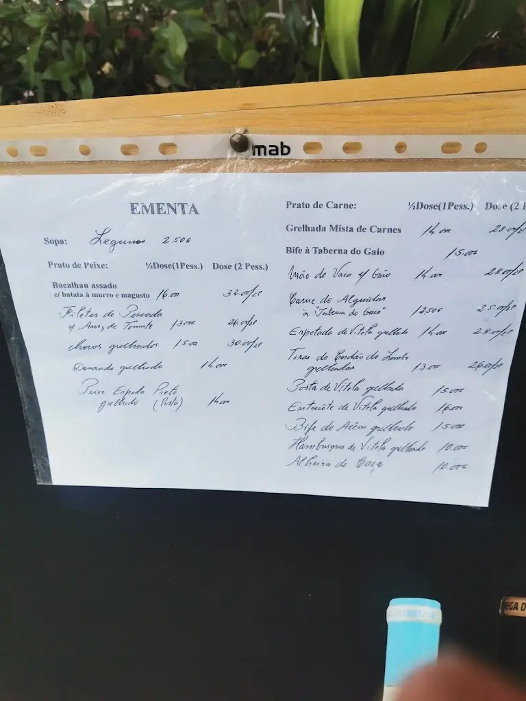 Menu_Taberna do Gaio_Cartaxo_immagine_4