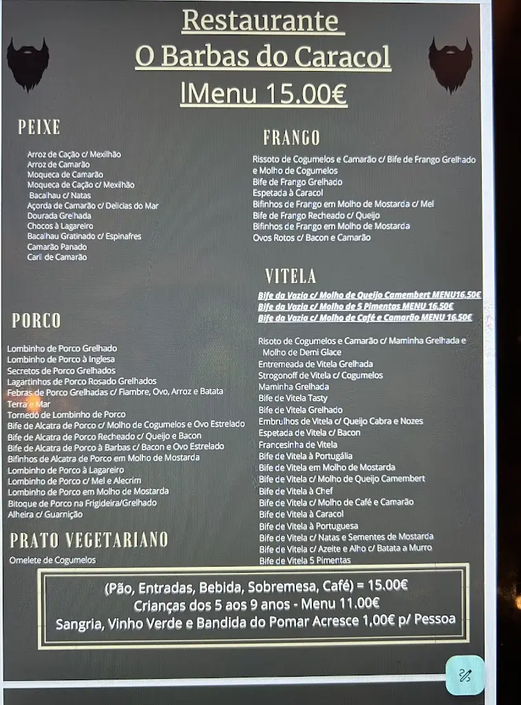 Menu_O Barbas do Caracol_Entroncamento_image_1