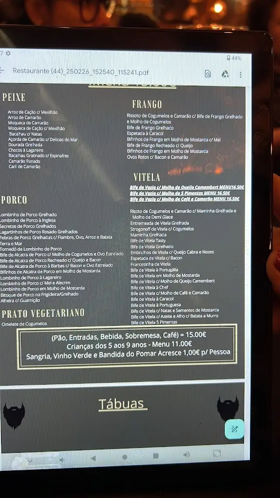 Menu_O Barbas do Caracol_Entroncamento_image_2