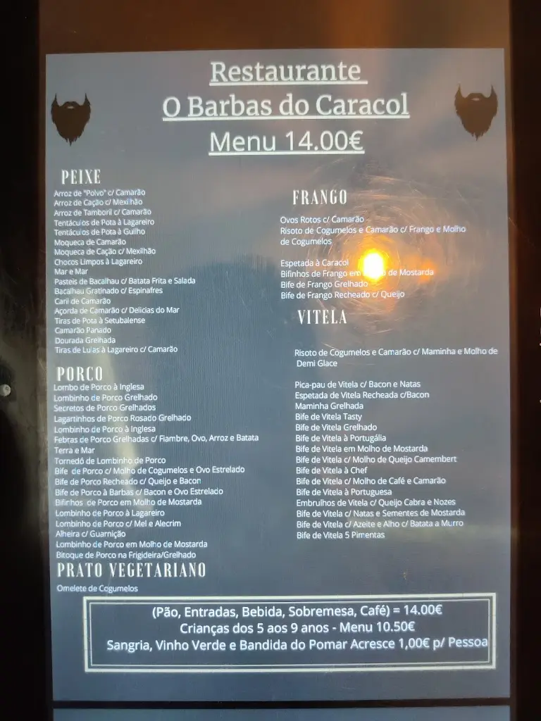 Menu_O Barbas do Caracol_Entroncamento_image_3