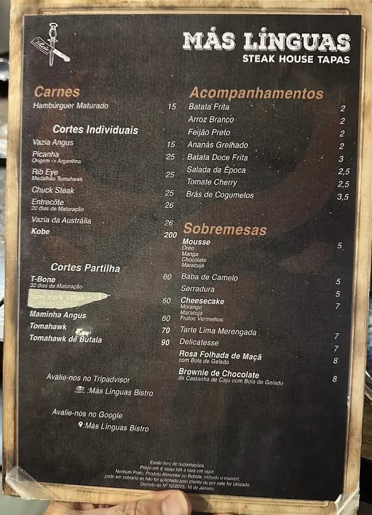 Menu_Más Línguas Bistro_Entroncamento_immagine_1