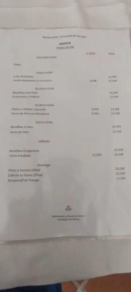 Menu_O Cavalo do Sorraia_Alpiarça_immagine_2