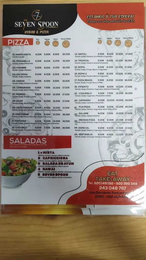 Menu_7 Spoon Kebab & Pizza_Alpiarça_immagine_2