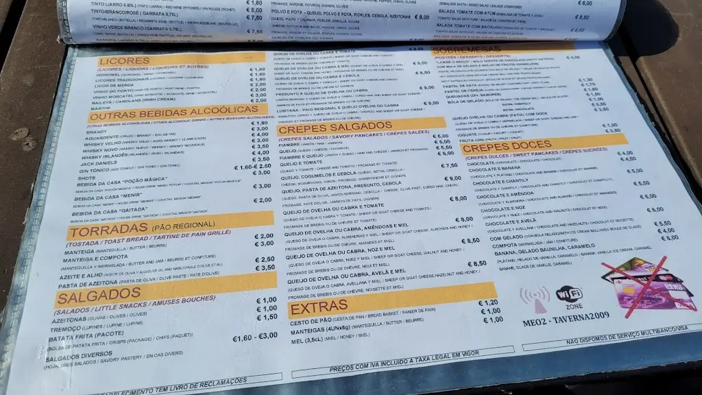 Menu_Taverna Lusitana_Monsanto_immagine_4